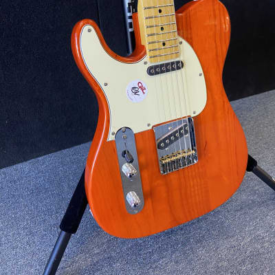 G&L Tribute Series ASAT Classic Left Handed Lefty Guitar Clear Orange. New! image 3