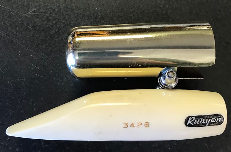Rare White Runyon Tenor Saxophone Mouthpiece Reverb