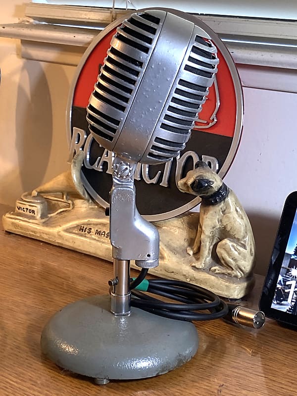 Vintage 1950s Electro Voice 726 Microphone with Rare 1930s Art Deco Boom  Stand at 1stDibs