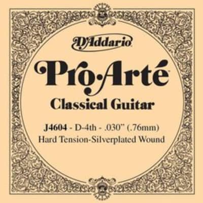 D'Addario J4604 Pro-Arte Nylon Classical Guitar Single String Hard Tension Fourth String for sale