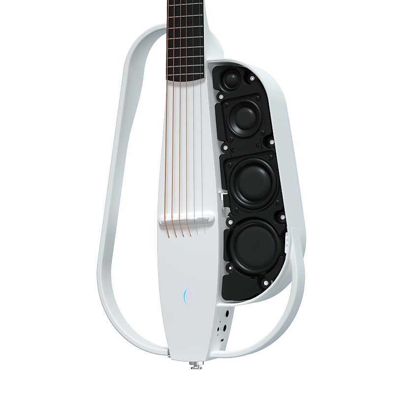 Enya 2023 NEXG 2 White All-in-One Smart Audio Loop Guitar with Case,  Wireless Pedal & Charging Stand