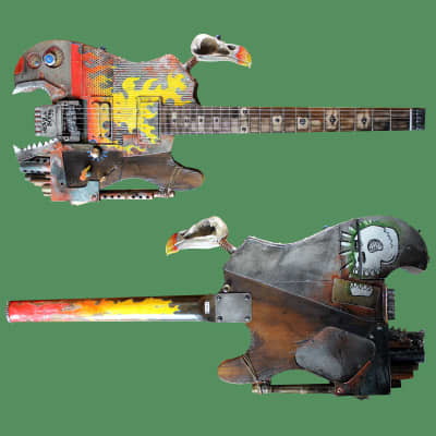 Headless Guitar inspired by Mad Max for sale