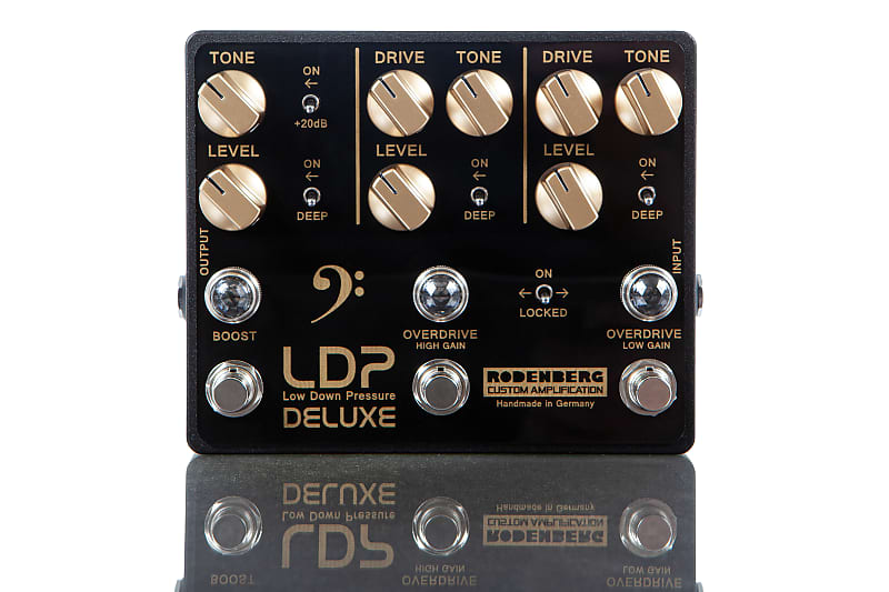 ギター Rodenberg LDP Low Down Pressure DELUXE LDP DELUXE für Bass Low/High Gain Overdrive Boost LOW DOWN