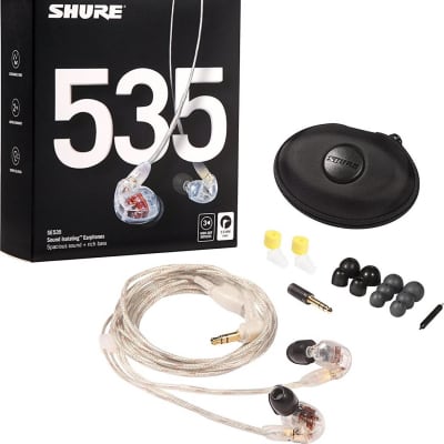 Shure SE535 Sound Isolating In-Ear Earphones, Clear image 1