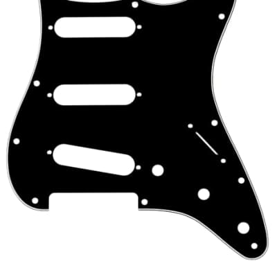 Fender Pickguard, Stratocaster S/S/S, 11-Hole Mount, B/W/B, 3-Ply for sale