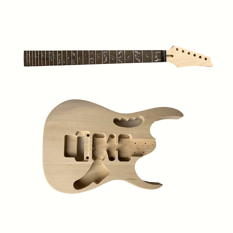 JEM Style DIY Guitar Kit. Basswood body, Maple neck and | Reverb