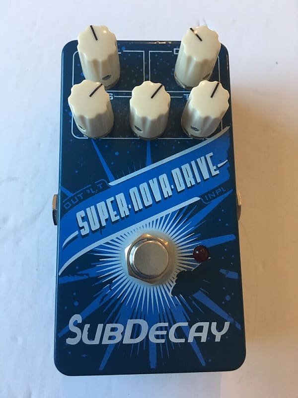 Subdecay Super Nova Drive V2 Class A Overdrive Rare Blue Guitar Effect Pedal image 1