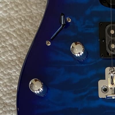Ibanez GRX70QAL Left Handed Electric Guitar - Transparent Blue Burst image 6
