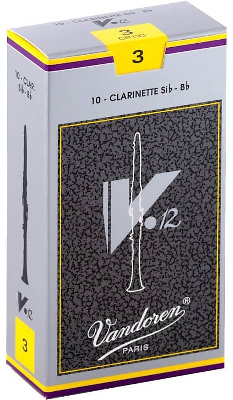 Vandoren V12 Bb Clarinet Reeds - #3 10 Box image 1