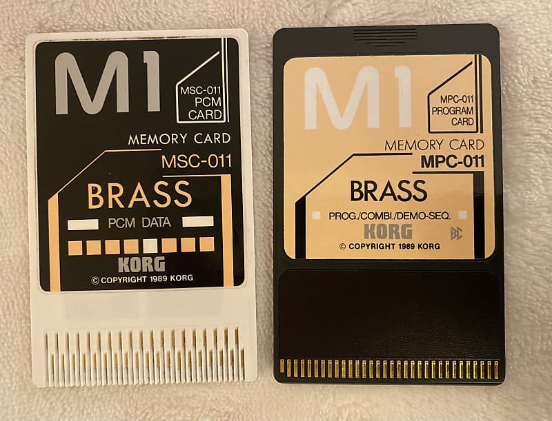 定率割引 西日本 Korg M1 Brass Card MSC-011 + MPC-011 Set | Reverb 鍵盤楽器