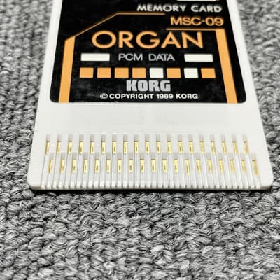 超美品　貴重　KORG M1用MEMORY CARD MSC-09 ORGAN Korg MSC-09 Organ for M1 PCM Card | Reverb