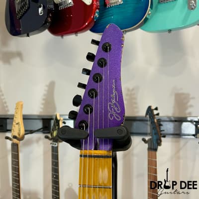 Balaguer Toro USA Heritage Electric Guitar w/ Case-Metallic Purple over Sunburst image 10