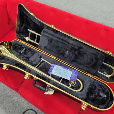 King 606 Student Model Tenor Trombone Clear-Lacquered Brass image 1