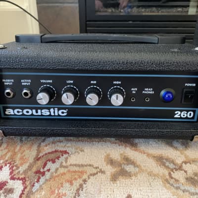 Acoustic 260 Head and Cabinet 100 Watt 1x10" Bass Amp Mini-Stack with Owners Manual  MINI JACO!! image 5