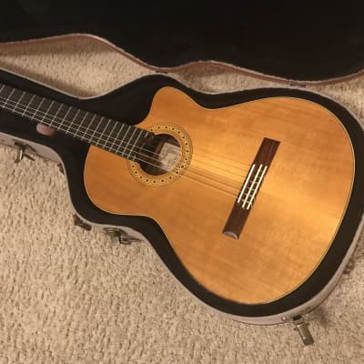ALVAREZ YAIRI CY127CE Classical Acoustic Electric Guitar made in Japan 1989 with original hard case image 4