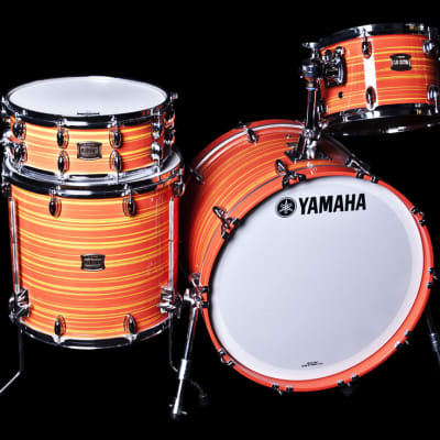 Yamaha CC2F40 Club Custom 4 Piece Shell Pack Drumset in Swirl Orange image 2