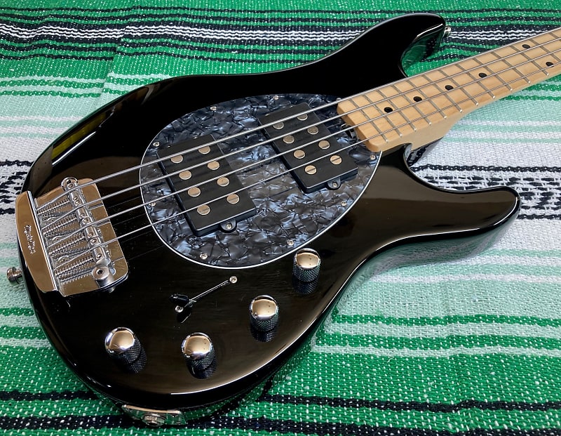 Ernie Ball Music Man USA Sterling 4 HH Black W/OHSC *American | Reverb