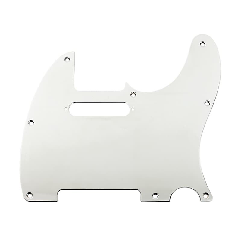 Fender Morn Style Pickguard Tele Chrome 1-Ply 8-Hole - Pickguard Bild 1