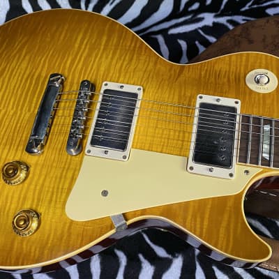 NEW! 2023 Gibson Custom Shop 1959 Les Paul - Double Dirty Lemon - Authorized Dealer - Hand Picked Killer Flame Top VOS - Only 8.7 lbs - G02748 image 2