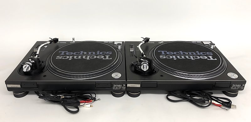 2 Technics SL-1200 MK3D DJ Turntables with M44G (SHURE) | Reverb