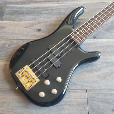 1990's Fernandes Japan SWB-75 Spector Style Bass (Black) w