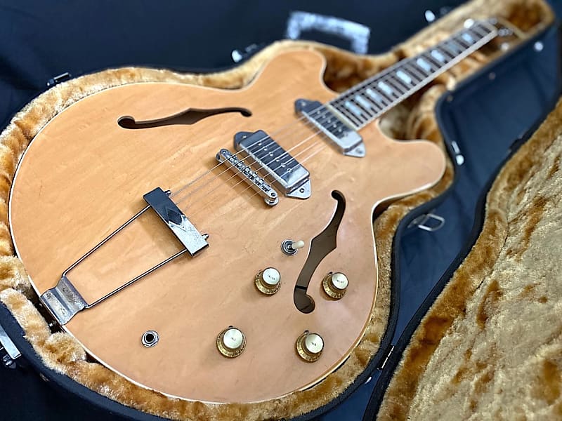 1988 Epiphone Casino Natural Finish Orange Label Made in Japan