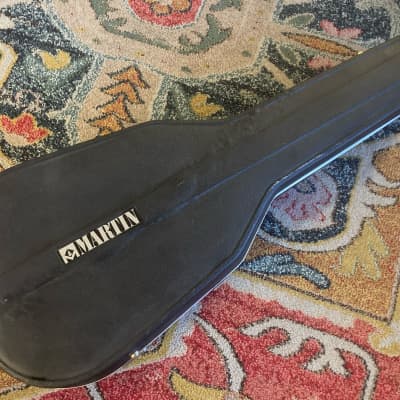 Martin 000-Size Vintage Hardshell Acoustic Guitar Case 1970s - Black/Blue image 1
