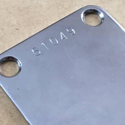 Vintage Spec 1961-62 Serial Reissue Genuine Fender Lite NOS Relic Neck Plate USA image 4