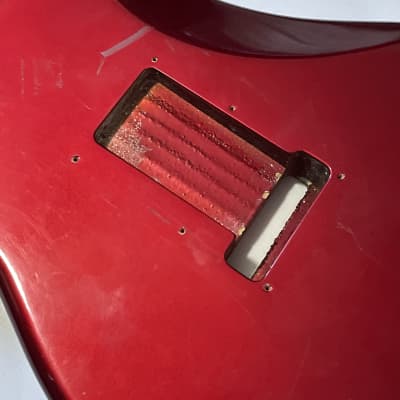 1987 Kramer USA Pacer Deluxe F Series Plate Candy Apple Red Guitar Body Floyd Ready image 16