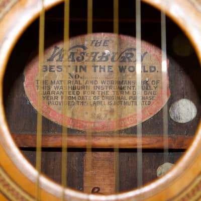 Washburn vintage Model 227 c. 1912 Parlor Guitar image 11