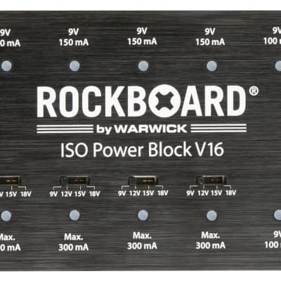 New Rockboard ISO Power Block V16 Isolated Guitar Effects Pedal Power Supply image 2