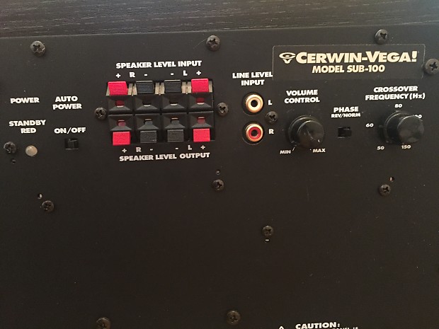 Cerwin vega sub 100 2025