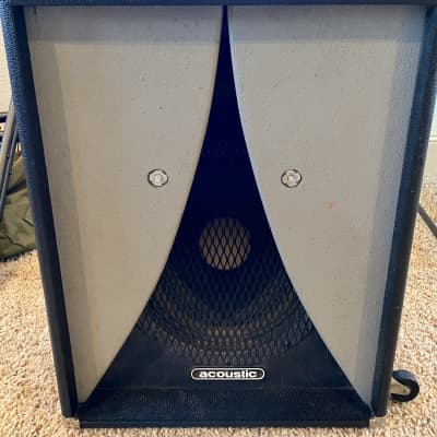 Acoustic 12 inch bass cabinet 1970's Black / Grey (mystery cab) image 1