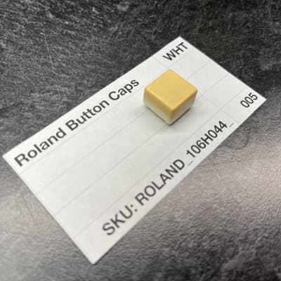 ORIGINAL Roland White Button Cap (016H044) for Juno-60, JSQ-60, MSQ-100, EP-6060, EP-11, etc