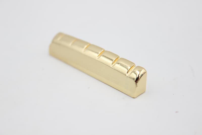Brass Gold LP Guitar 43mm Nut, 6.4mm Spacing image 1