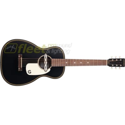 Gretsch G9520E Gin Rickey Acoustic/Electric with Soundhole Pickup, Walnut Fingerboard Guitar - Smokestack Black (2705000506) for sale