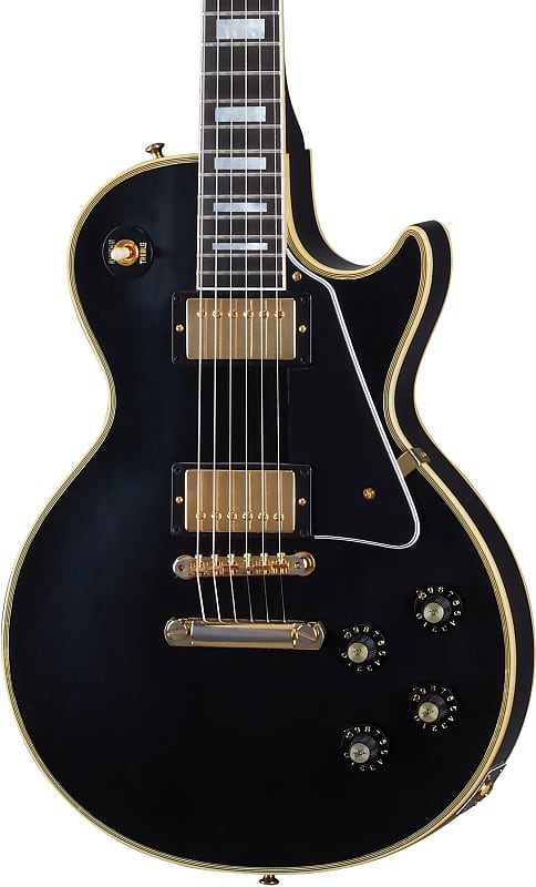 Gibson Custom 1968 Les Paul Custom Reissue Electric Guitar - Murphy Lab Ultra Light Aged Ebony image 1