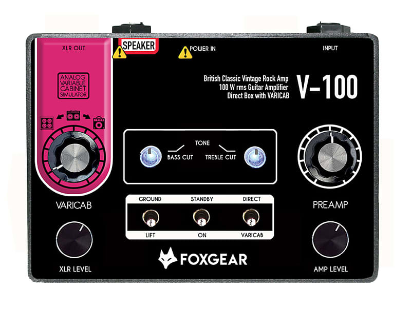 Foxgear V-100 100W British Classic Vintage Guitar amplifier image 1