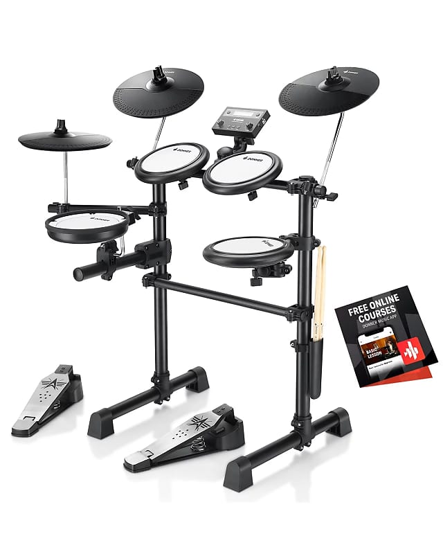 Donner DED-90 Electric Drum Set, Electronic Drum Kit for Beginner with 272  Sounds