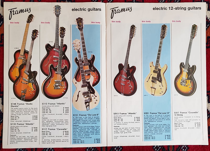 Framus Guitar Catalog 1966