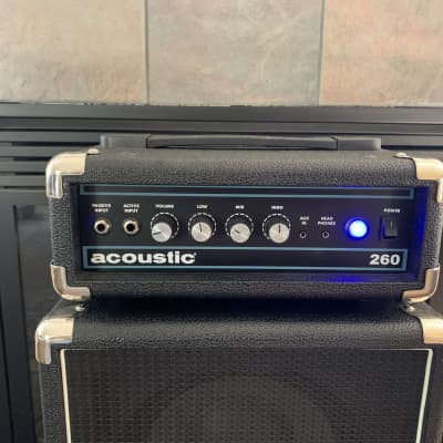 Acoustic 260 Head and Cabinet 100 Watt 1x10" Bass Amp Mini-Stack with Owners Manual  MINI JACO!! image 4