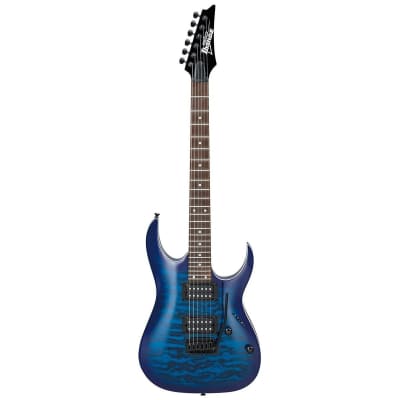 Ibanez Gio GRGA120QA Electric Guitar (Trans Blue Burst) image 2