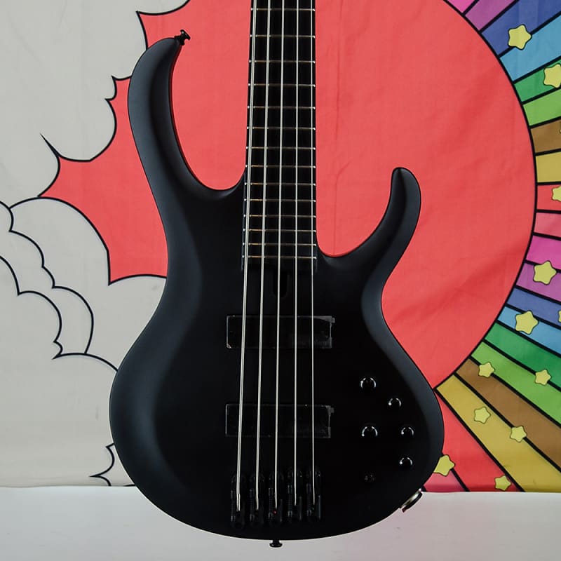 Ibanez BTB625EX 5-string Bass 2022 Black Flat