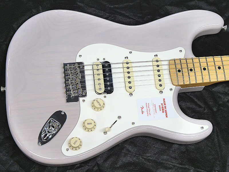 Fender Made in Japan Hybrid 50s Stratocaster HSS SN:2410 ≒3.45kg 2019 US  Blonde
