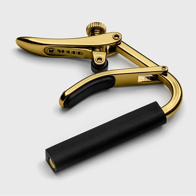 Shubb Capo Royale for Nylon String Classical Guitar - Titanium Gold Finish image 1