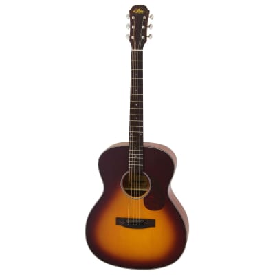 Aria 101 Vintage 100 Series Orchestra Model Acoustic Guitar, Matte Tobacco Burst for sale