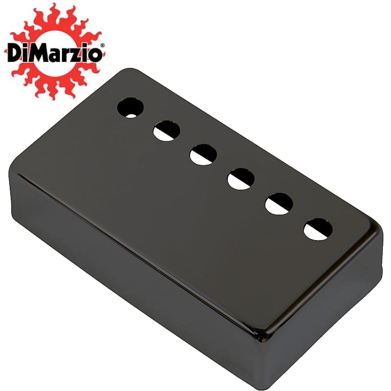 NEW DiMarzio GG1600 Full Size Humbucking Metal Pickup Cover PAF® Style - BLACK image 1