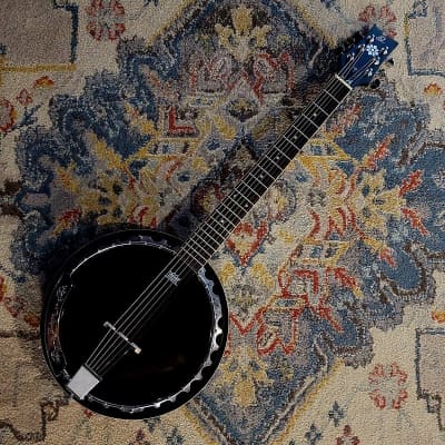 Ortega OBJ350/6-SBK 6-String Banjo - Black - Raven Series - Banjitar for sale