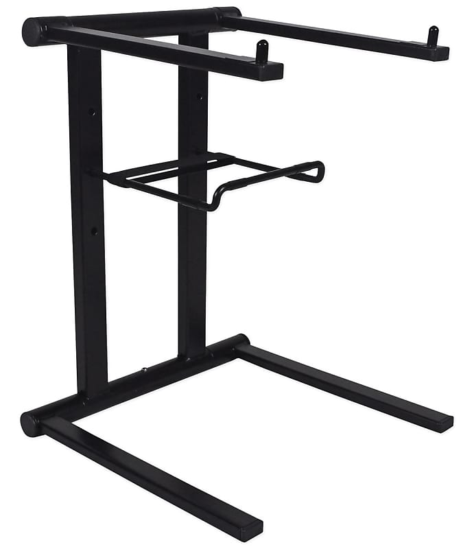Rockville RLS2400 Lightweight Folding DJ Laptop Stand with Reverb