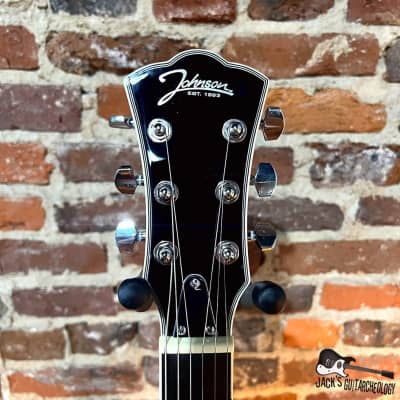 Johnson JH-100 Delta Rose Hollowbody Guitar (2023 - Sunburst) image 3